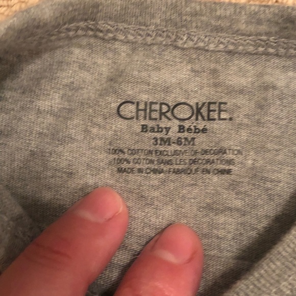 Gray & Black Long Sleeve Mustache Onesie - Picture 3 of 3